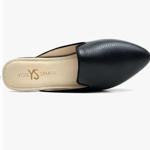 Yosi Samra women’s vidi snake embossed mule - Picture 2 of 9